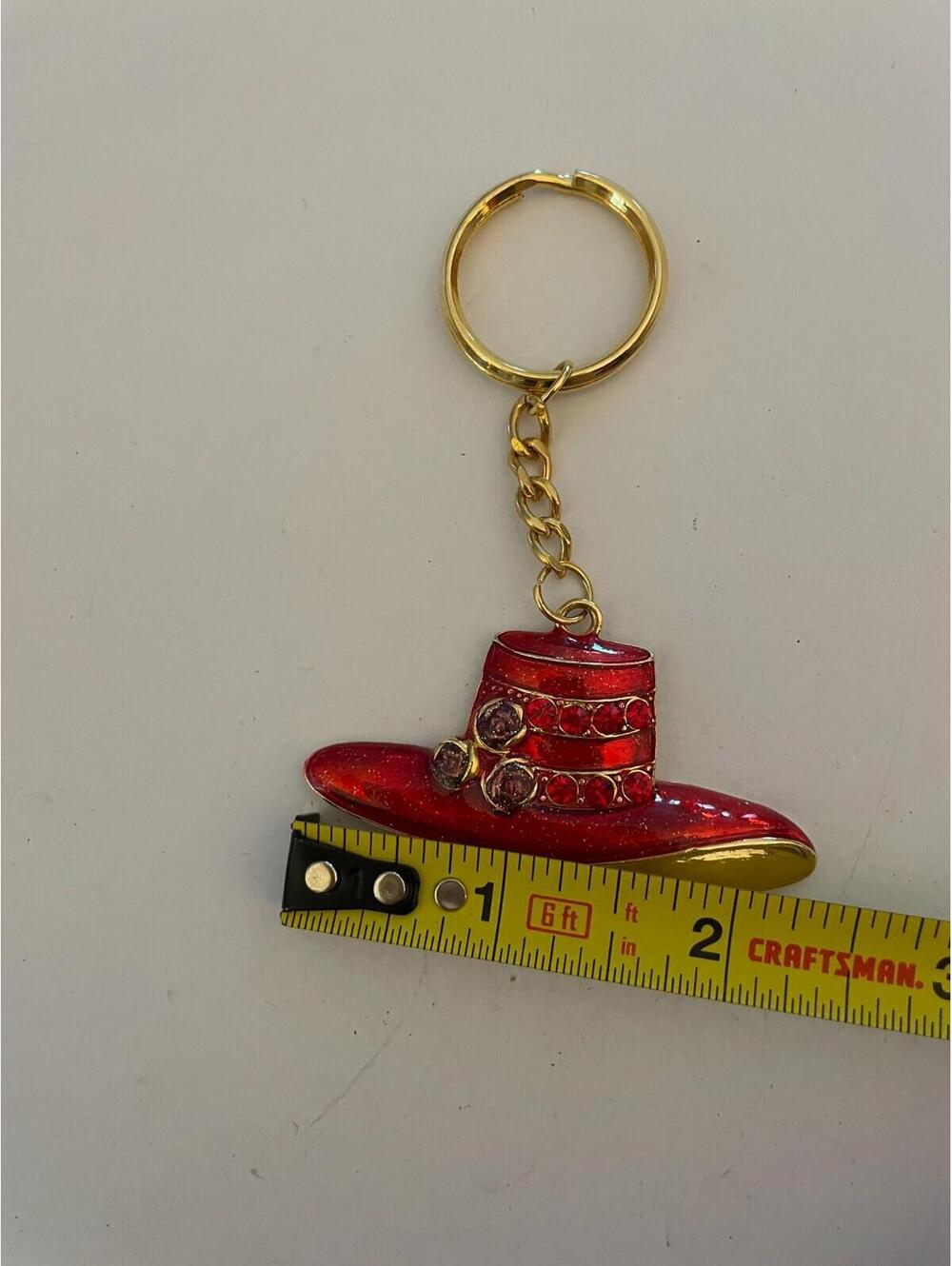 Red Hat Society Keychain Key Chain - Picture 3 of 4